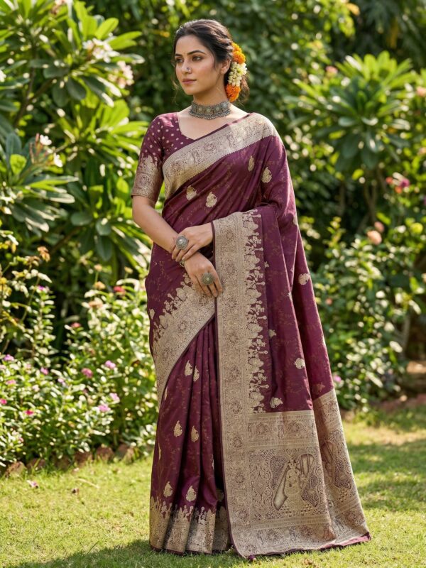 Minal 3 - Satin Tissue Saree