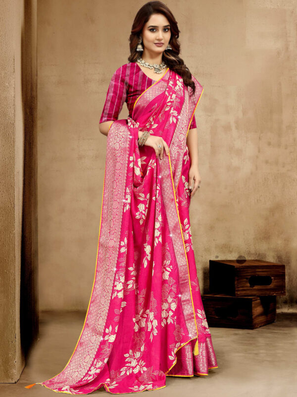 Basanti Printed Sarees