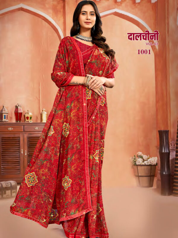 Dalchini Printed Sarees