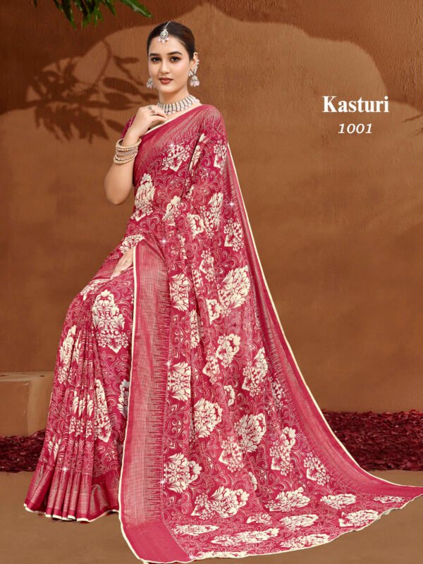 Kasturi - Printed Saree
