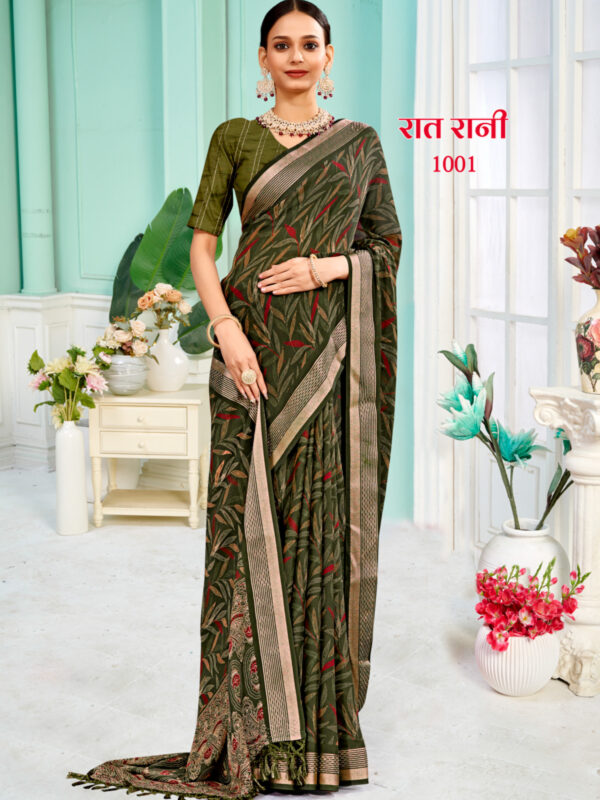 Raat Rani Printed Sarees
