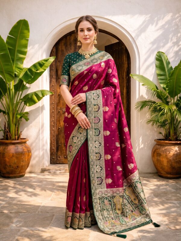 Reena 3 - Viscose Satin Saree