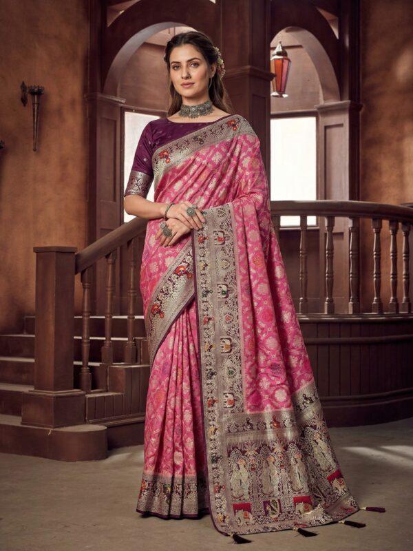 Manisha 02 - Satin Meena Saree