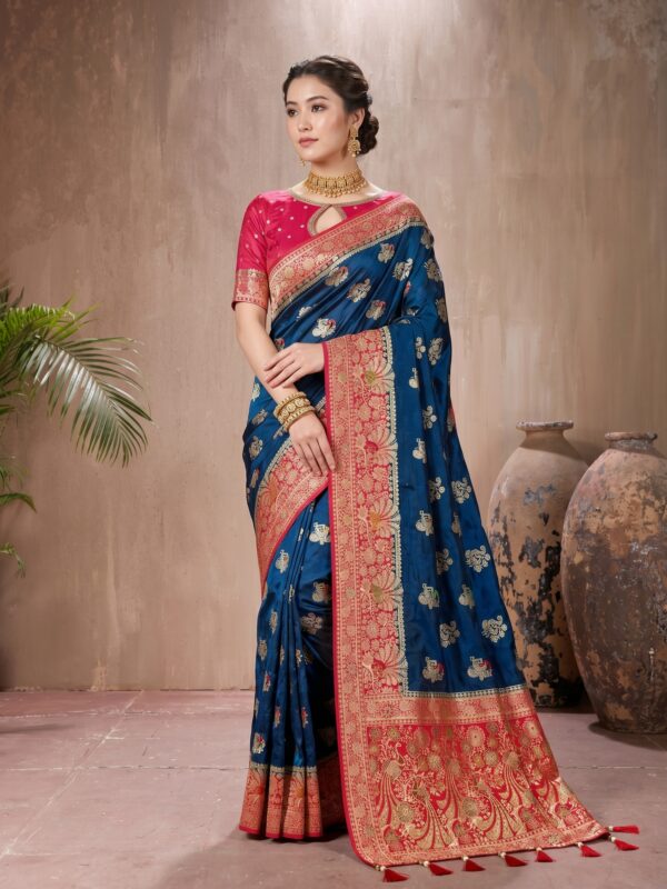 Ragini 02 - Satin Meena Saree