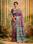 Riwaz 102 - Soft Silk Jharkan Saree