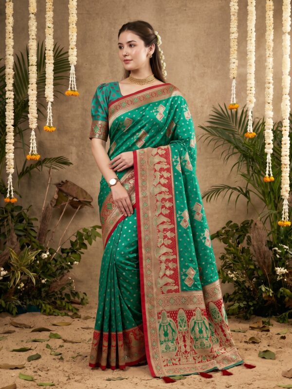 Riwaz 103 - Soft Silk Jharkan Saree