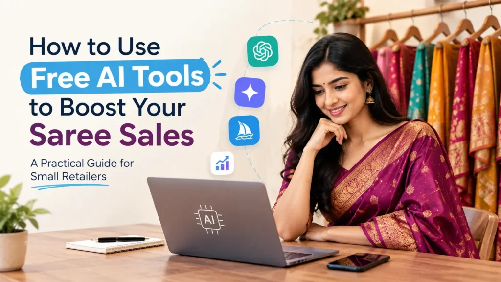 How to Use Free AI Tools to Boost Your Saree Sales — A Practical Guide for Small Retailers