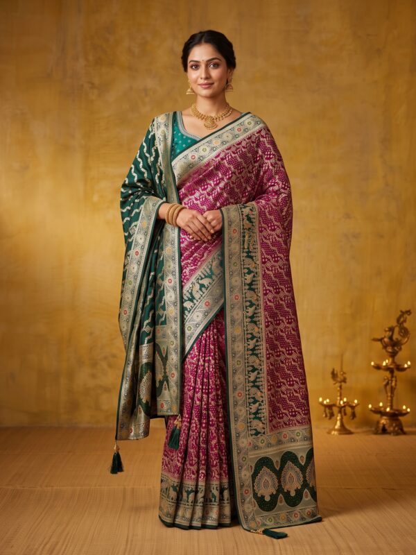 Nilam 145 with Dupatta - Satin Silk Saree
