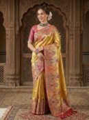 Taj Mahal 102 - Tissue Satin Saree