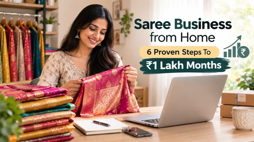 Saree Business from Home 2026 6 Proven Steps To ₹1 Lakh Months