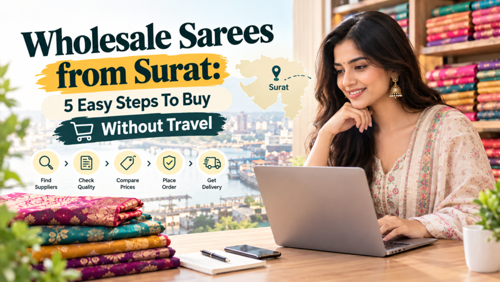 Wholesale Sarees from Surat 5 Easy Steps To Buy Without Travel