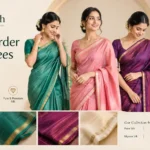 Small border silk sarees for simple and elegant everyday wear